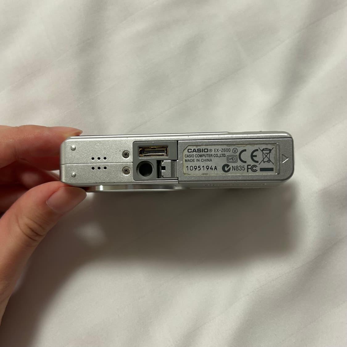 [작례O] 카시오 엑슬림 EX-Z600 CASIO EXILIM 실버 상품이미지5