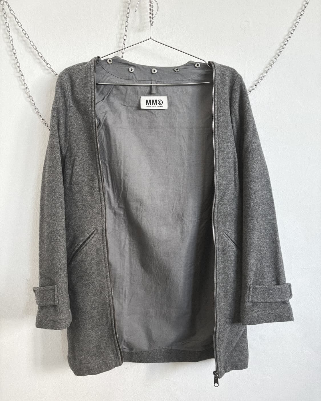 11AW 마틴 마르지엘라 6 디태쳐블 칼라 울 코트 상품이미지7