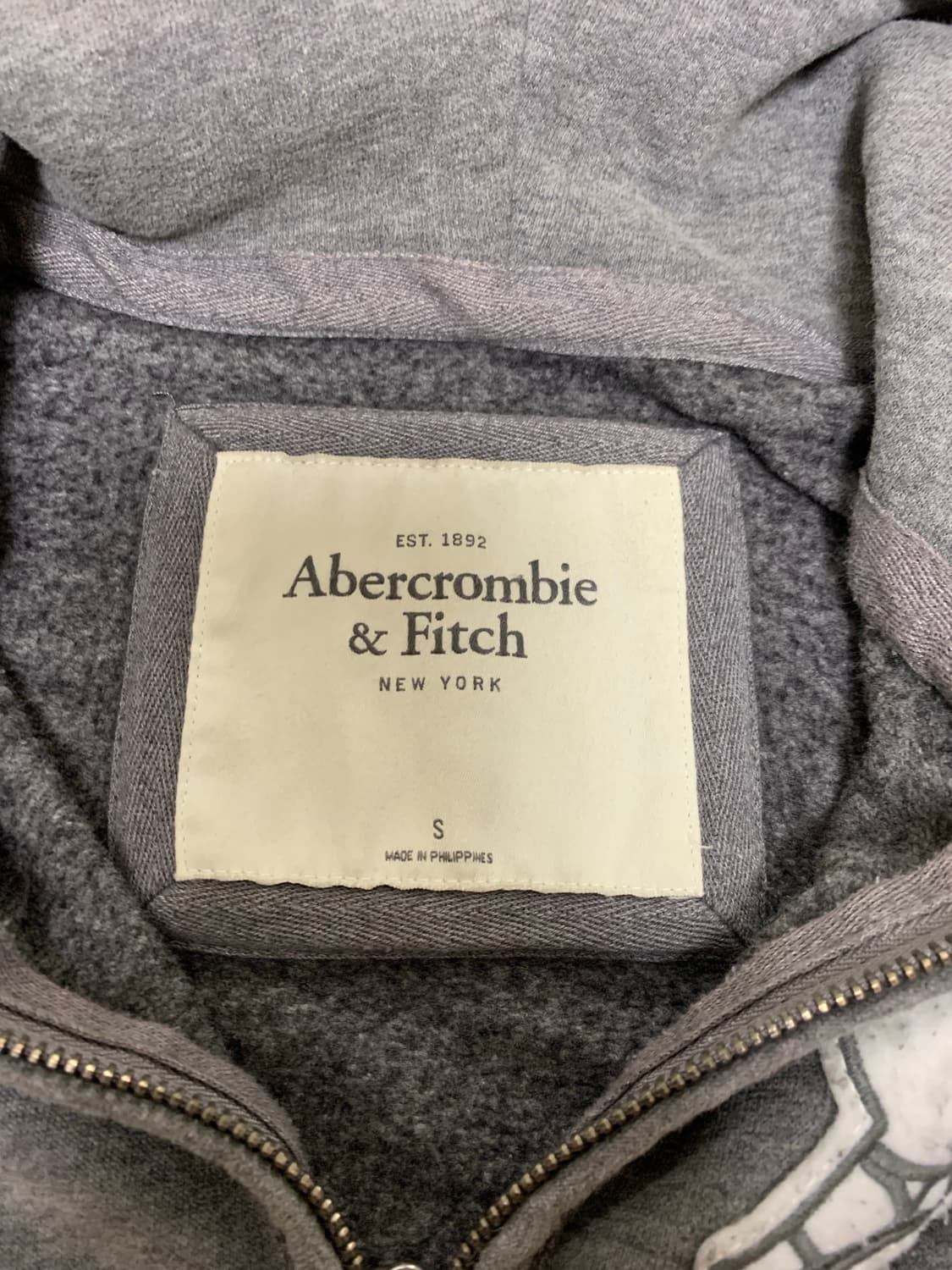 아베크롬비 후드집업,S,그레이 상품이미지8