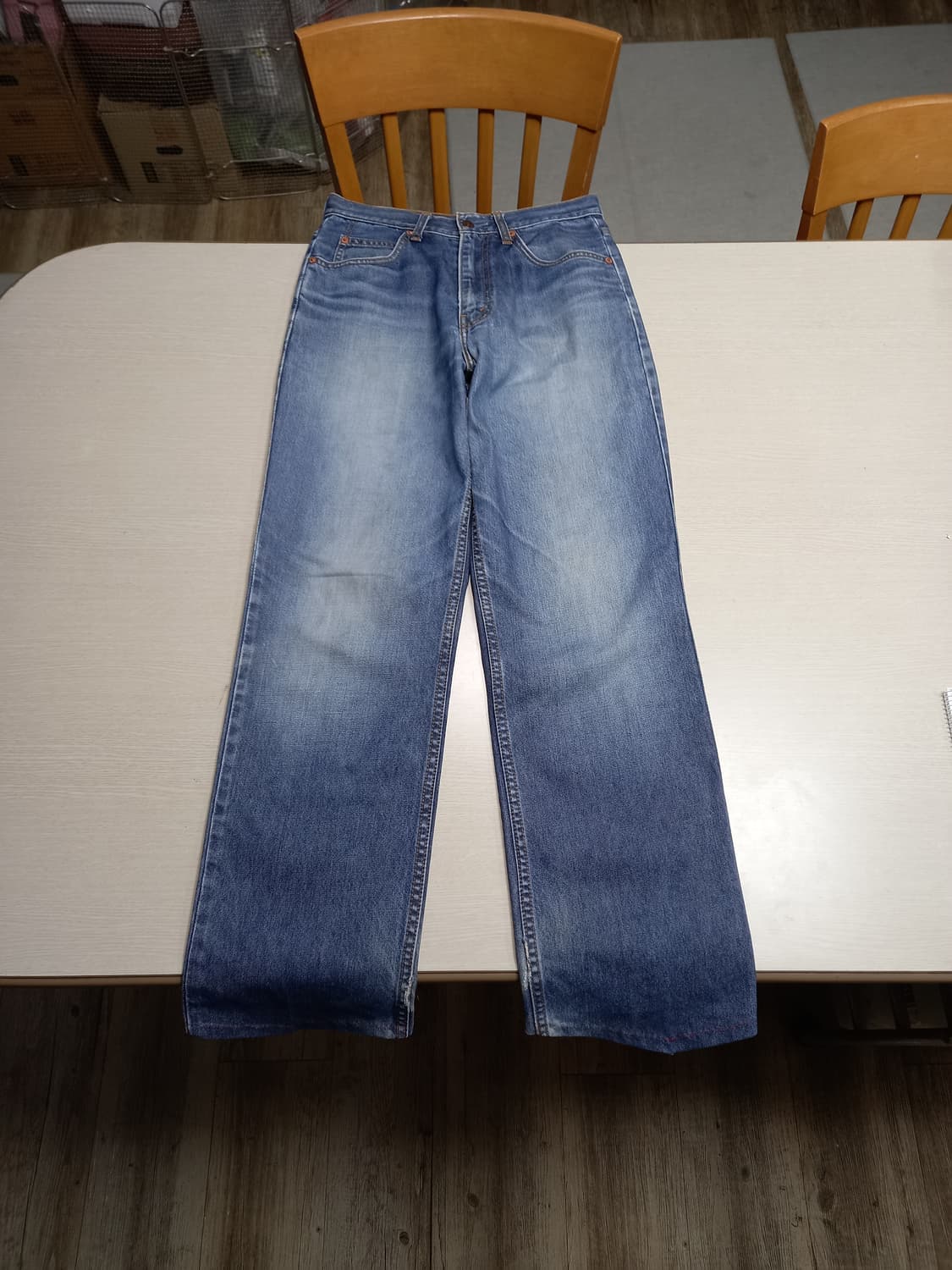 28 빈티지 리바이스OT222 오렌지탭 리오셀25% 일자진 28-931 상품이미지1