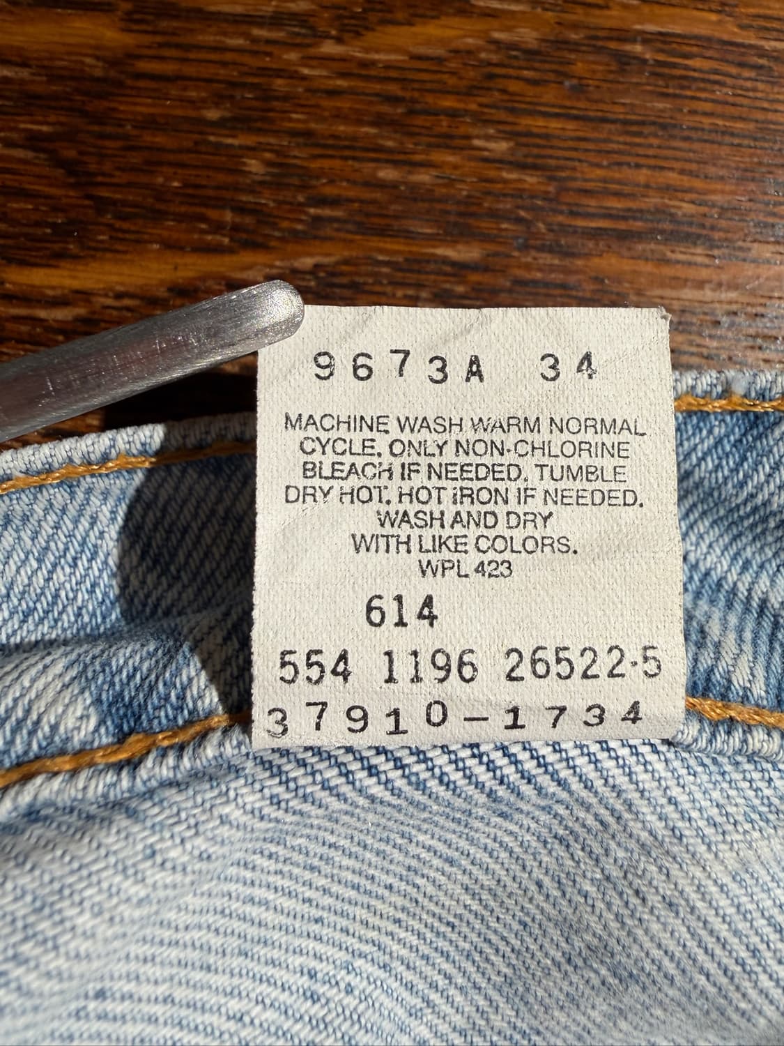 90s Levi's 910 (27, Made In U.S.A) 상품이미지8