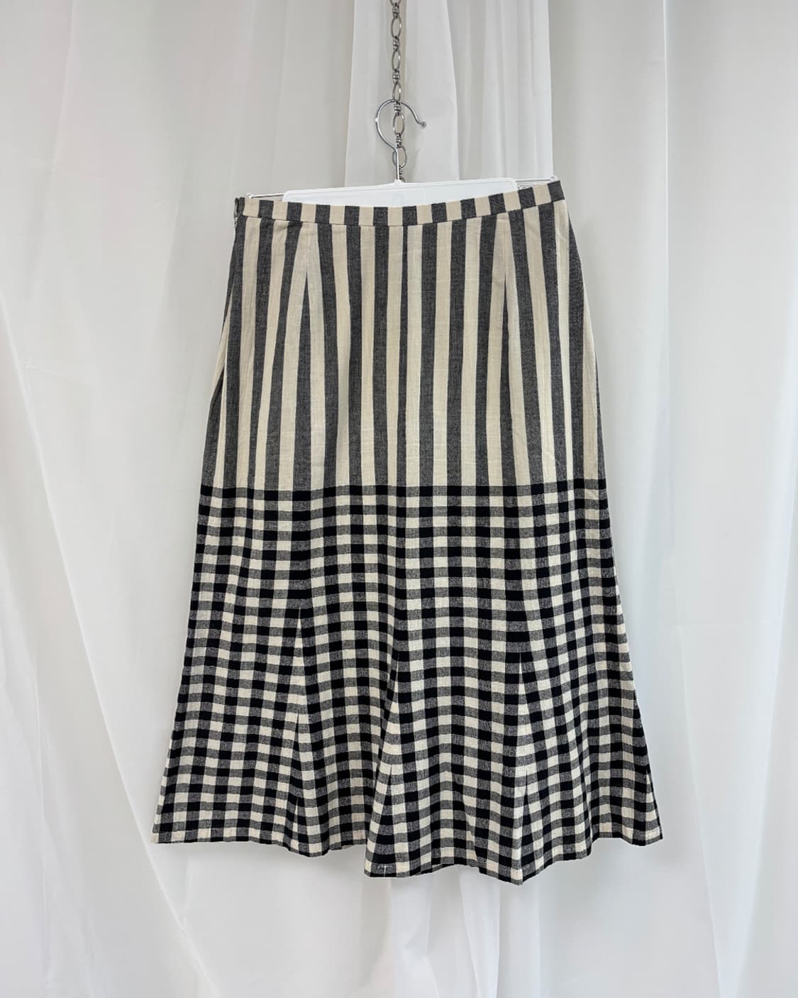 ditto stripe gingham long skirt 상품이미지4