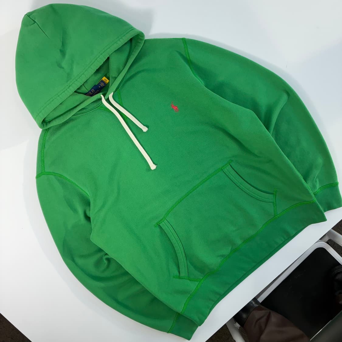 Polo 폴로 랄프로렌 현행QR 그린 후드티 상품이미지2