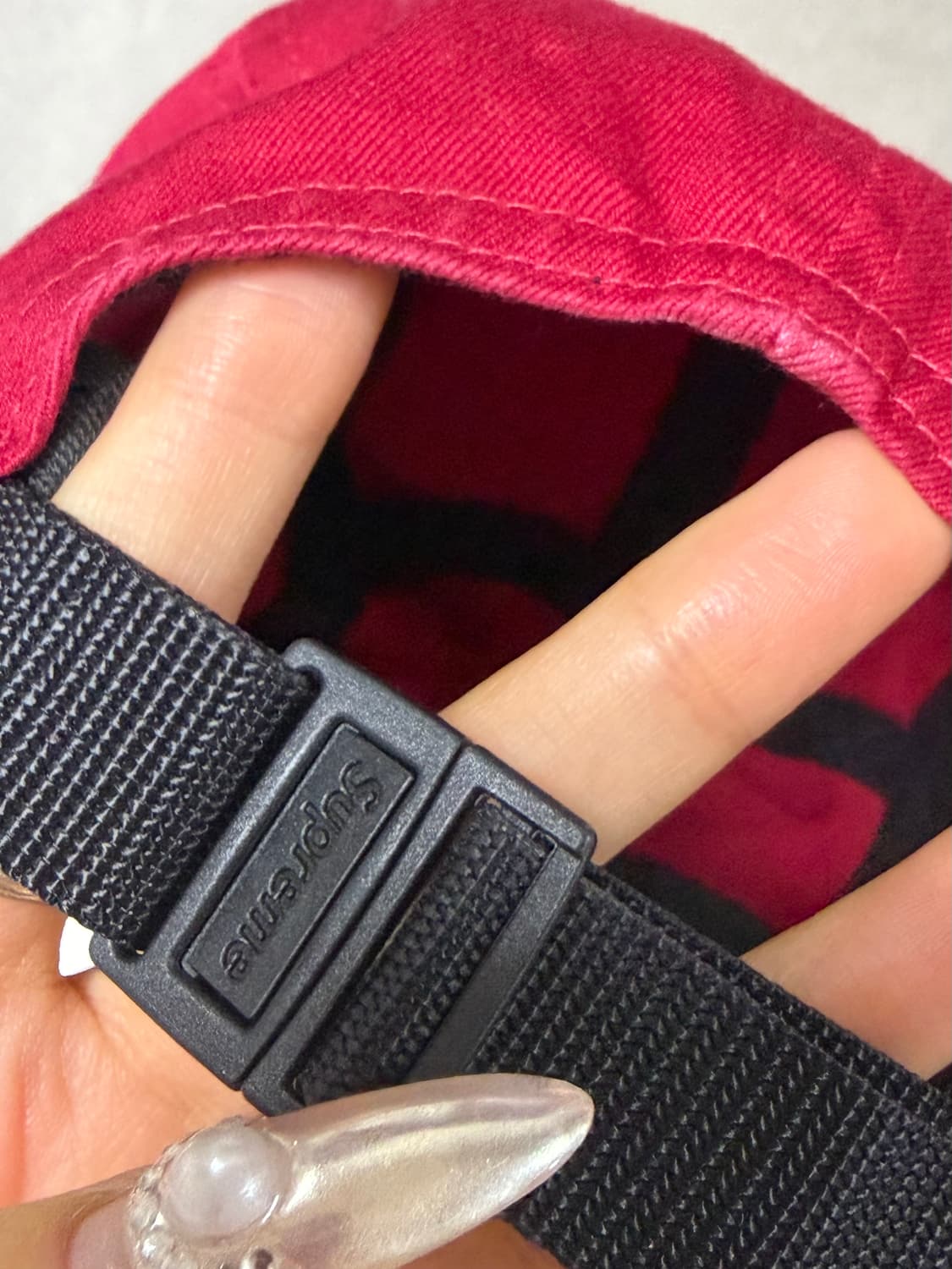 슈프림 워시드 치노 트윌 캠프캡 레드 - 24SS 상품이미지5