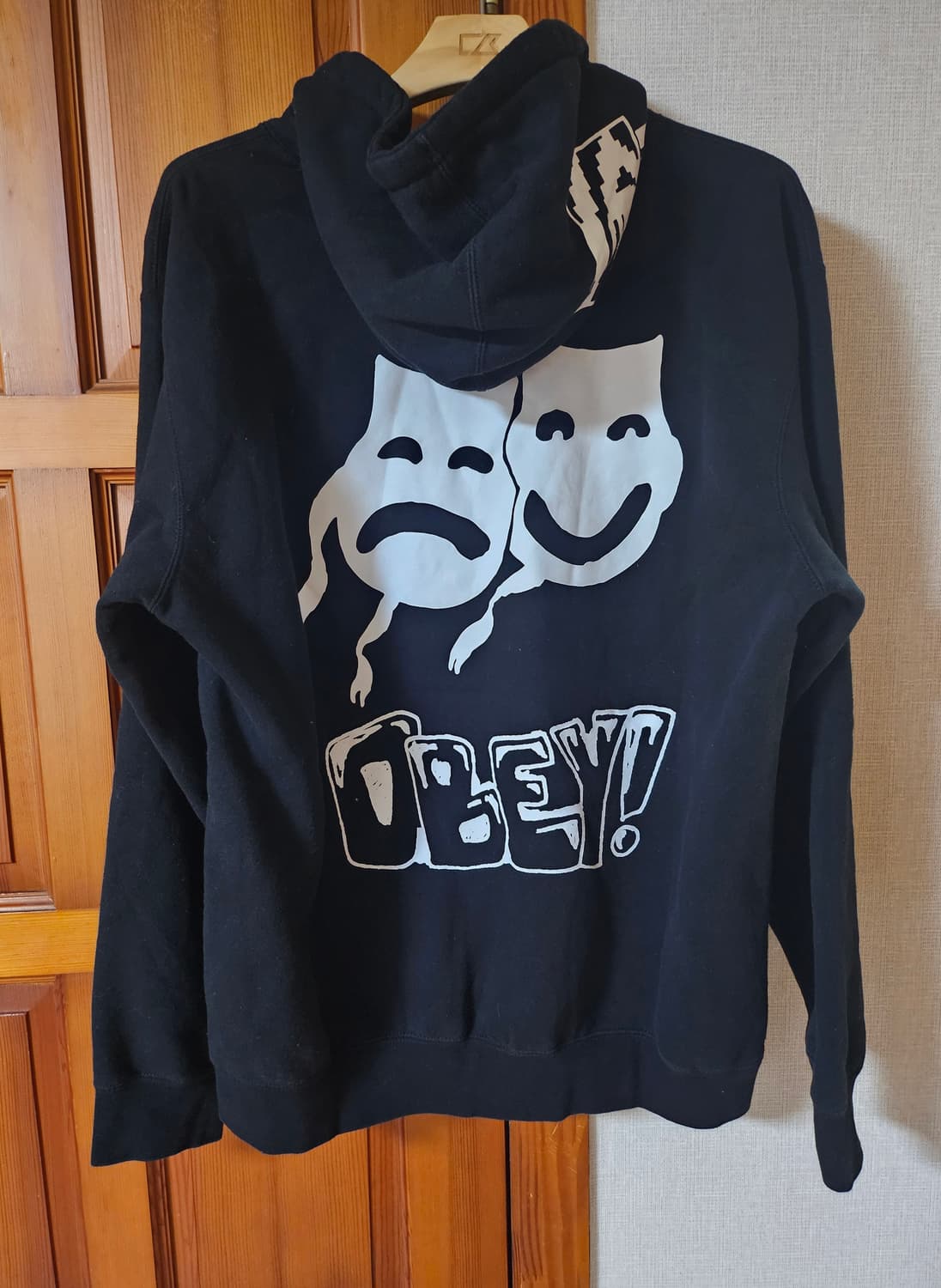 OBEY 버터플라이 오버핏 후드 블랙 L 상품이미지2