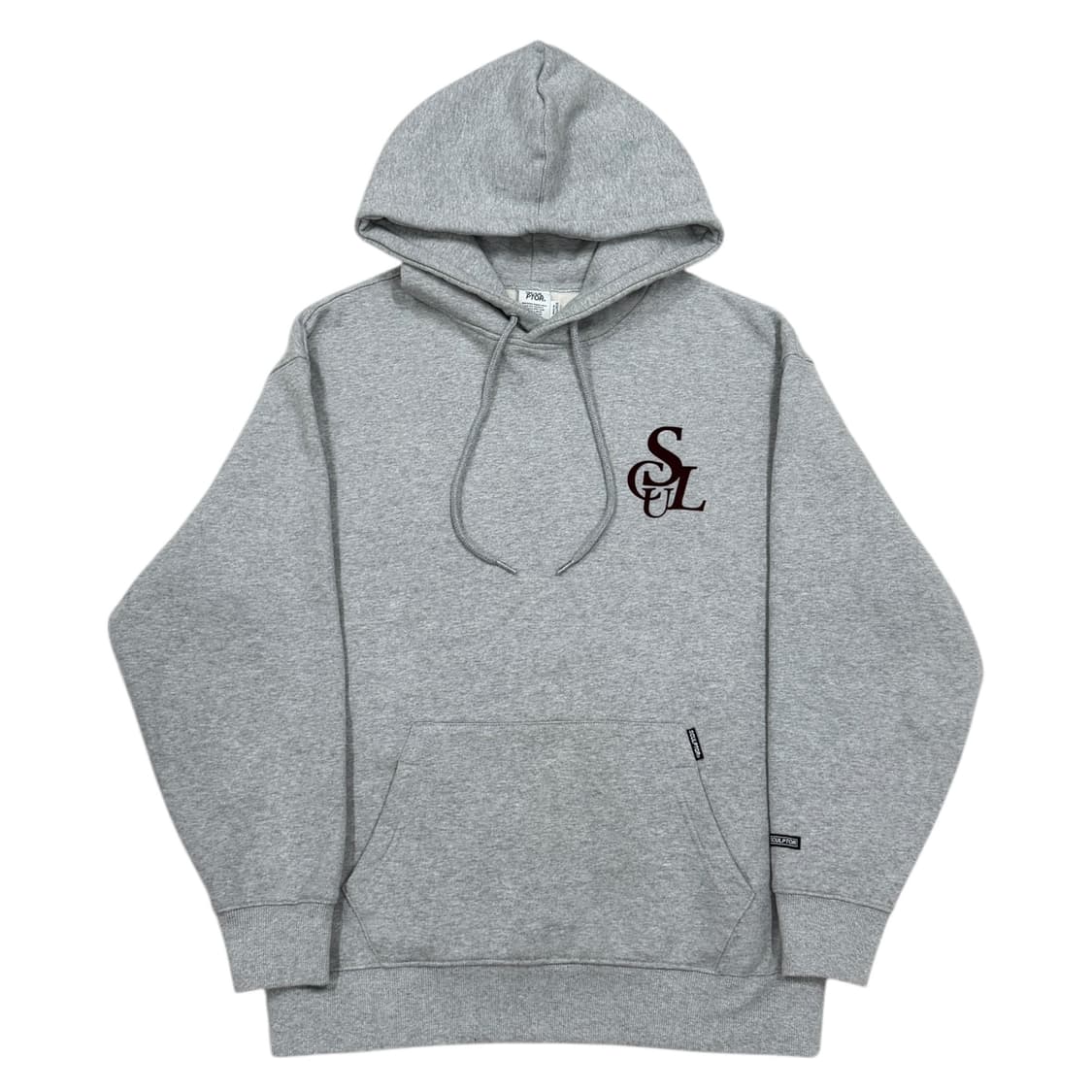 스컬프터 심볼 로고 기모 후드티 멜란지 그레이 M 상품이미지1