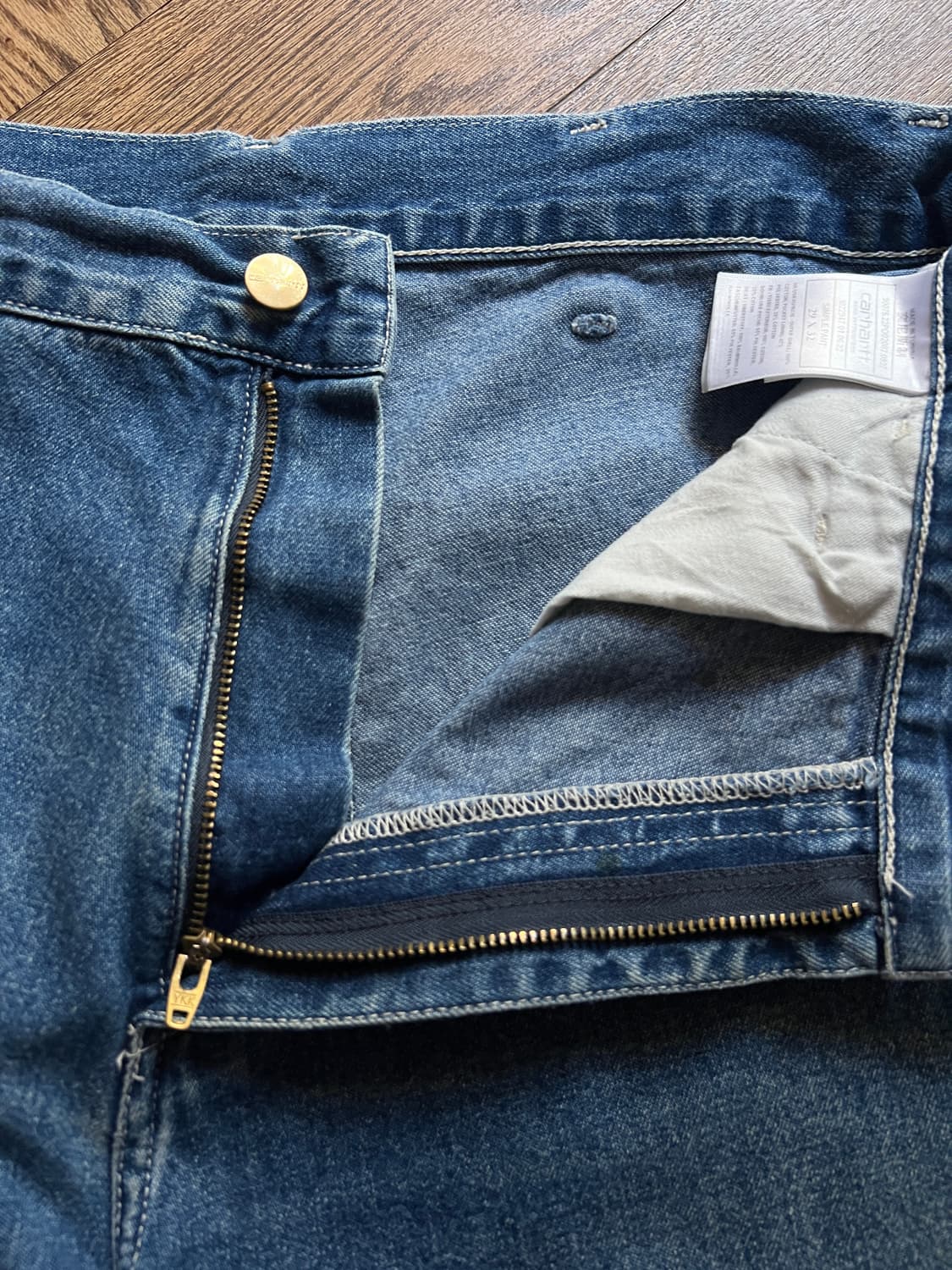 [29]칼하트 SIMPLE PANTS 싱글니 카펜터 데님 팬츠 상품이미지3