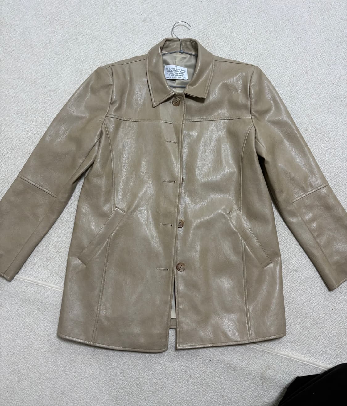 스타일난다 롱레더자켓 상품이미지1