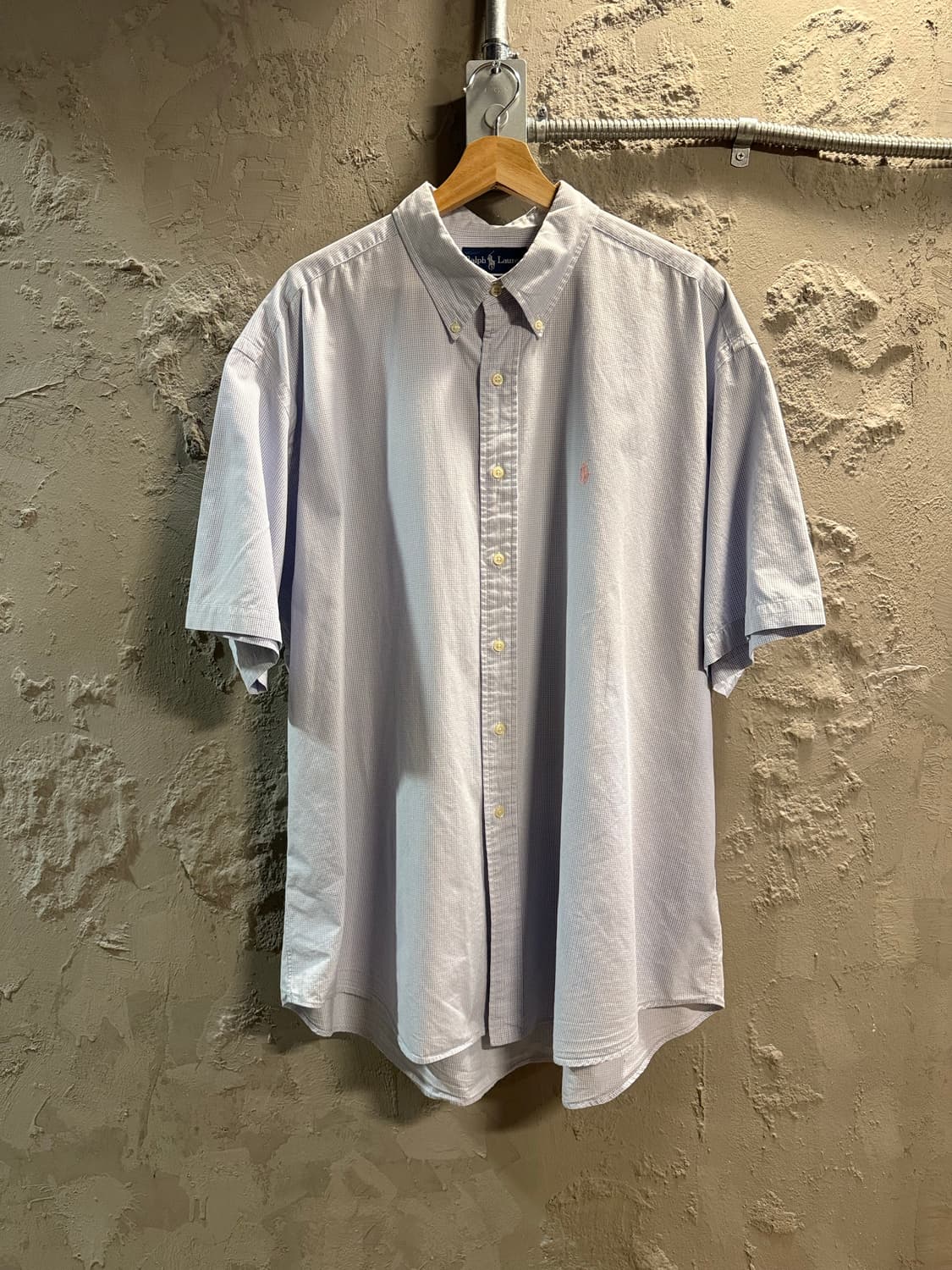 XXL 폴로 랄프로렌 POLO 블레이크 반팔 버튼다운 셔츠 라이트블루 상품이미지1