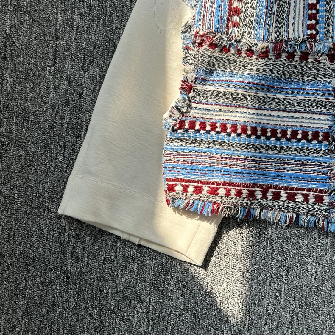 시스템 트위드 루즈핏 크롭티 상품이미지3