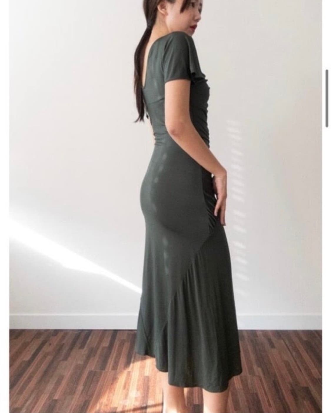 JUST CAVALLI 이탈리 레이온 셔링 롱원피스 여름원피스 상품이미지3