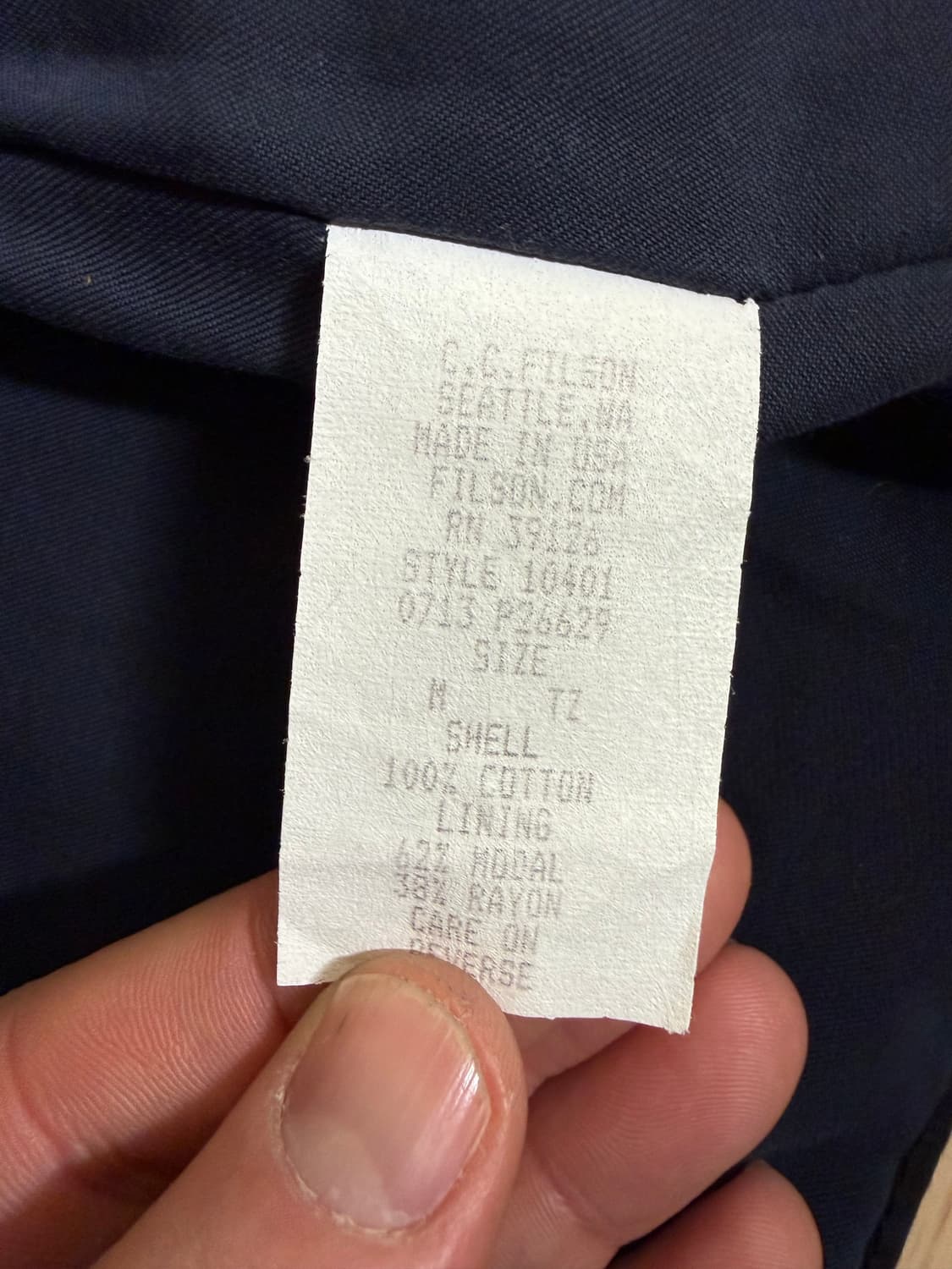 FILSON 블랙워치 왁스드 코튼 자켓 / 헤리티지 / 남성 M(105) 상품이미지7