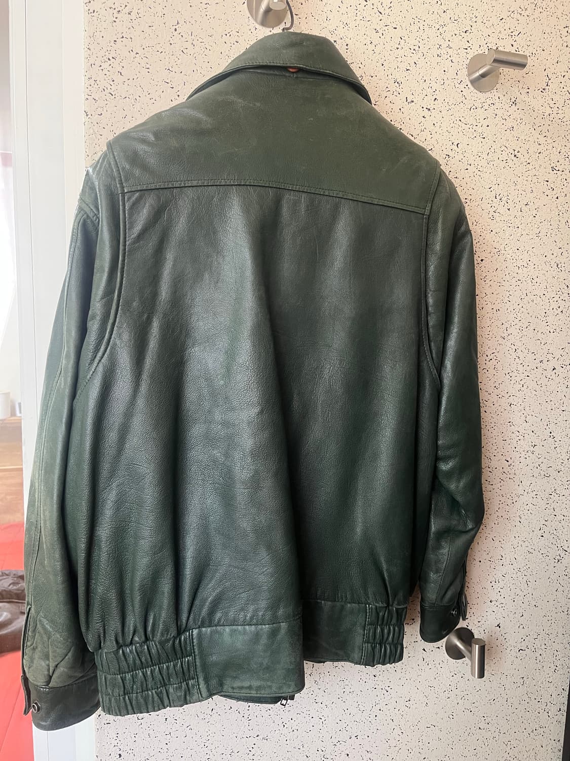 91년도 장군용 가죽잠바 M 상품이미지3