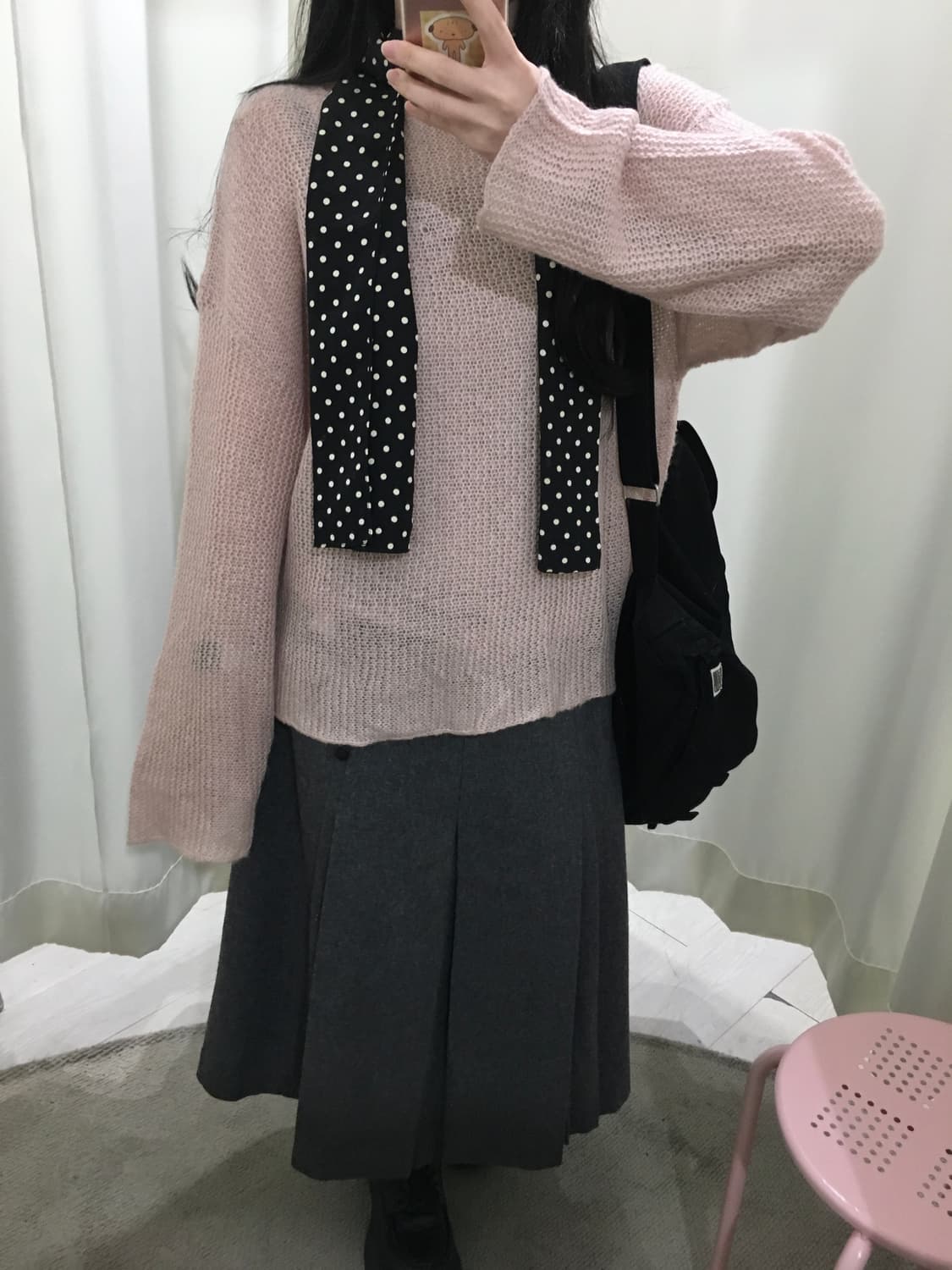 여리핏 베이비 핑크 니트 상품이미지4