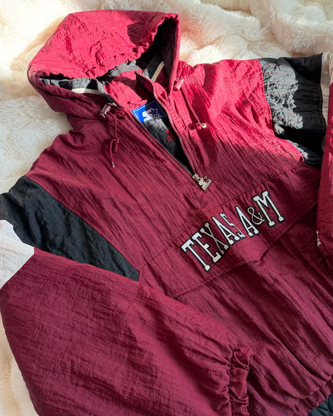 Starter Texas A&M Aggies 풀오버 아노락 재킷 상품이미지1