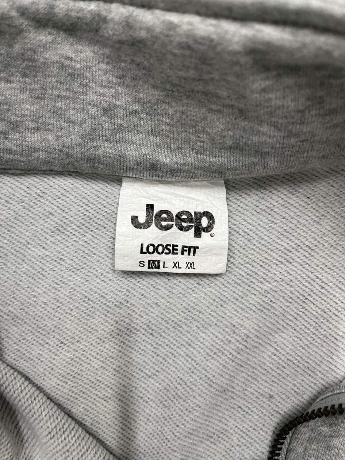 Jeep지프 그레이 반집업 맨투맨(M) 상품이미지4