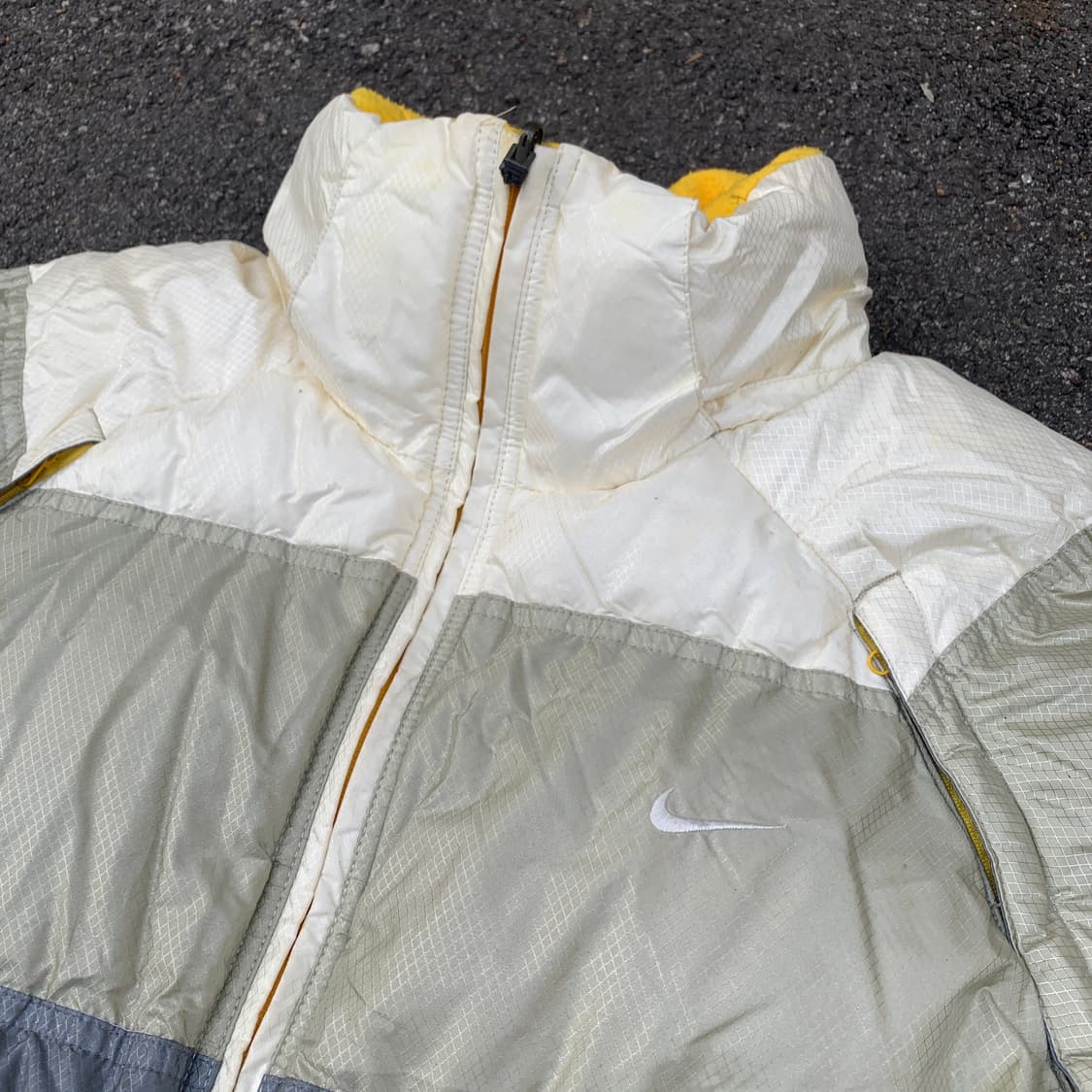 00s 나이키 리버시블 양면 후리스 덕다운 올드스쿨 패딩 XL 상품이미지3