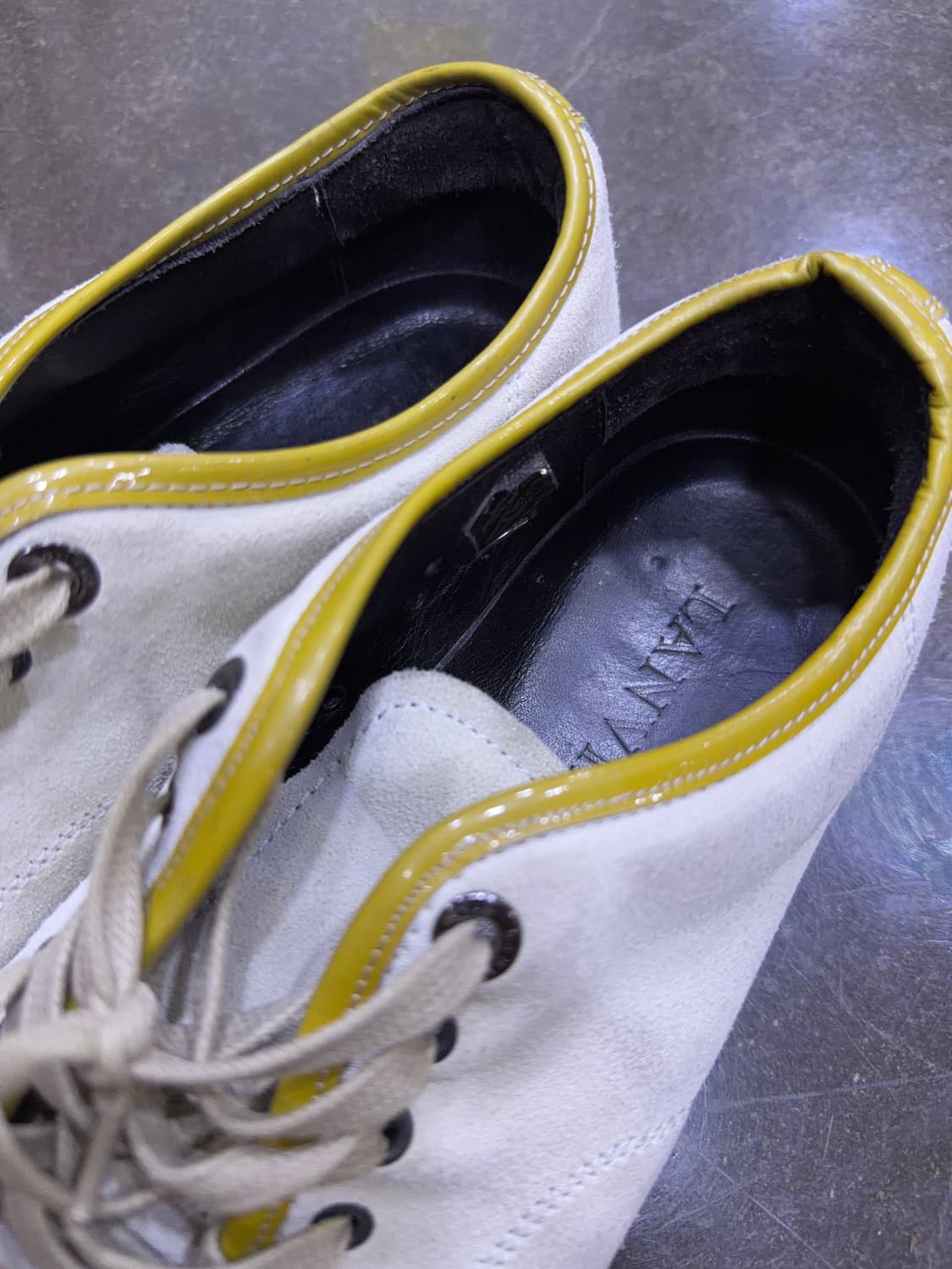 랑방 벨루어 스웨이드 베이지 애나멜 스니커즈 8 (270) 상품이미지5