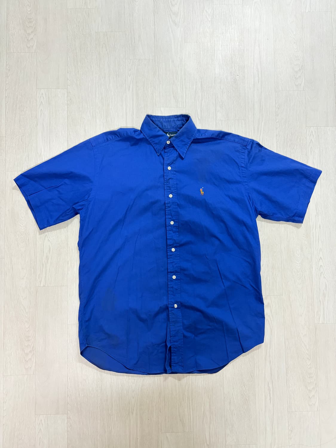 폴로 랄프로렌 블루 반팔 셔츠 상품이미지1