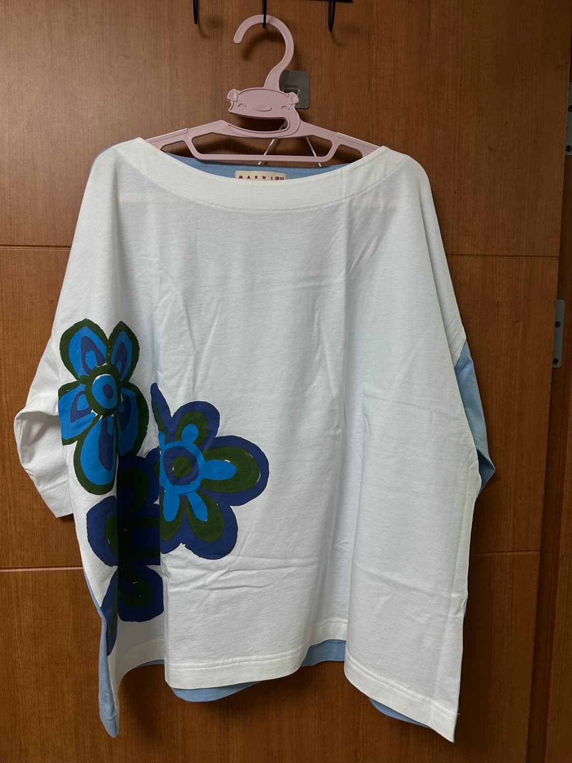 [XXL] 마르니 플라워 반팔 블루 하늘색 상품이미지1