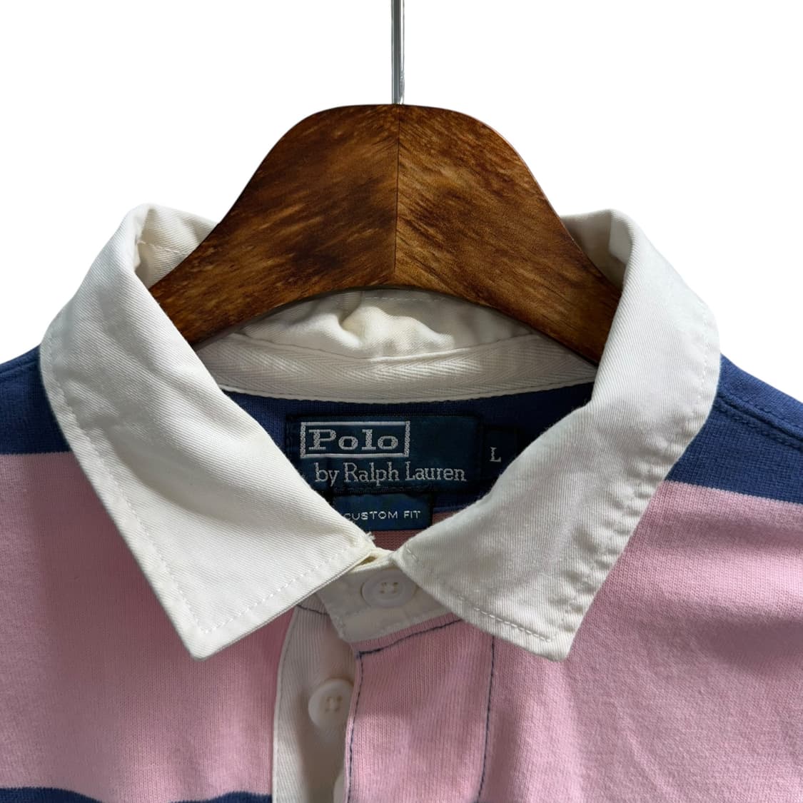 [L] 폴로 커스텀핏 스트라이프 럭비티 상품이미지5