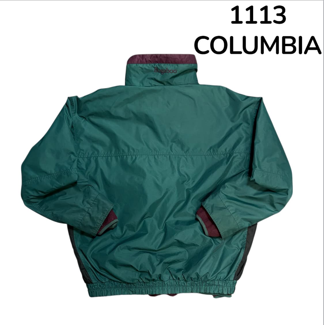 90s 콜롬비아 재팬 그린 나일론 자켓 등산 바람막이 점퍼 XL 상품이미지3