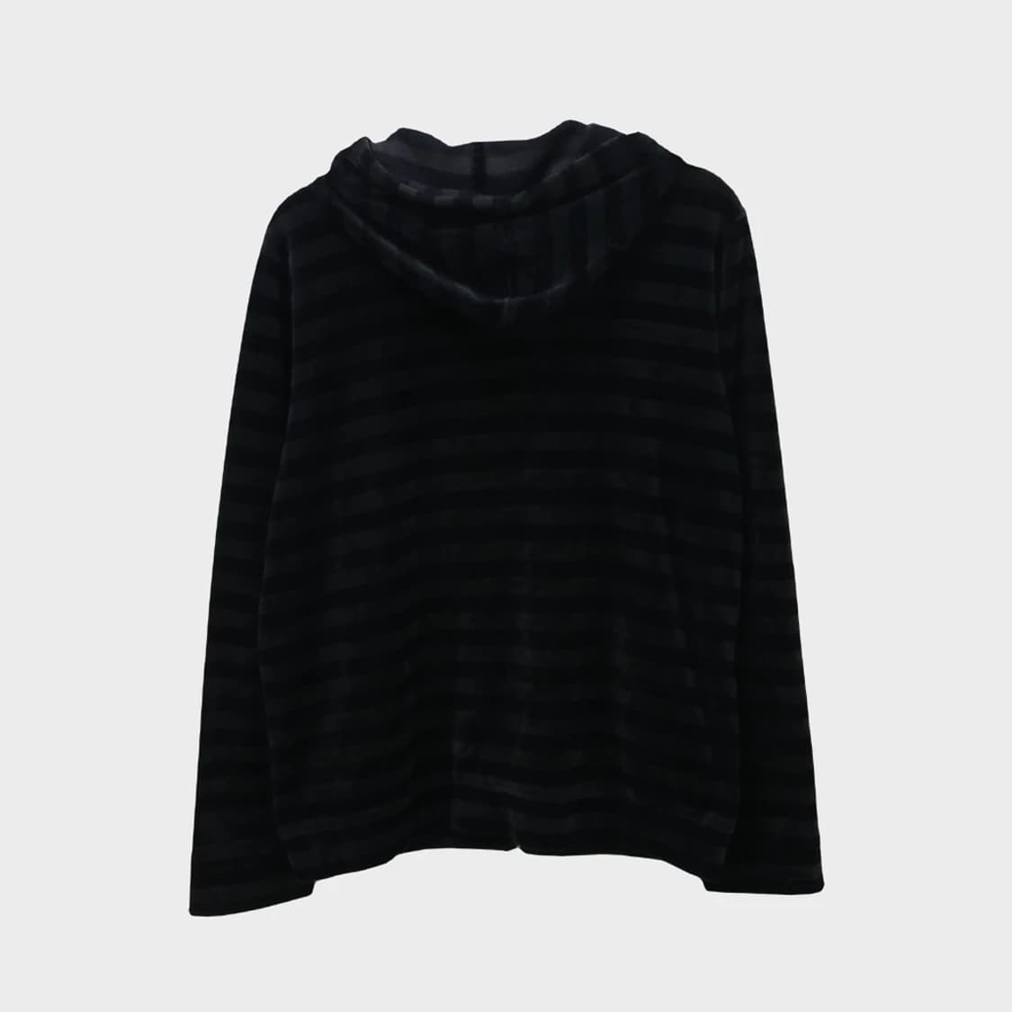 HUSHUSH 스트라이프 벨벳 후드 집업 61946 상품이미지2