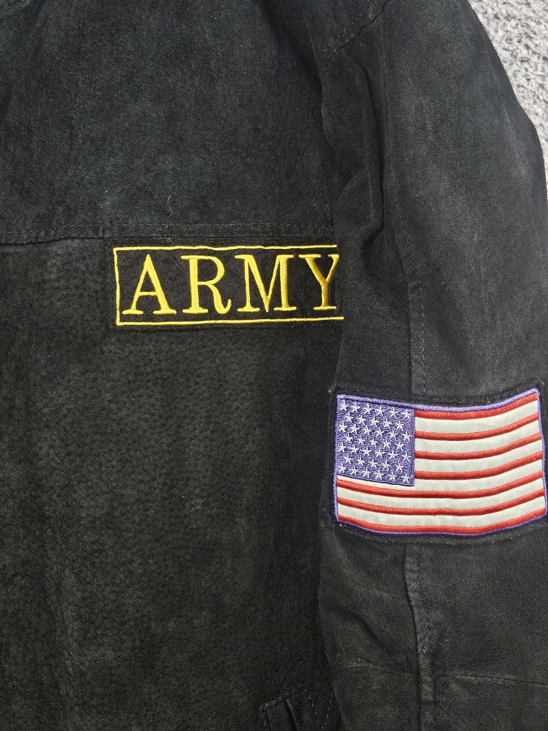 USA 레더 스웨이드 US ARMY 바시티 자켓 (3XL) / 10480 상품이미지6