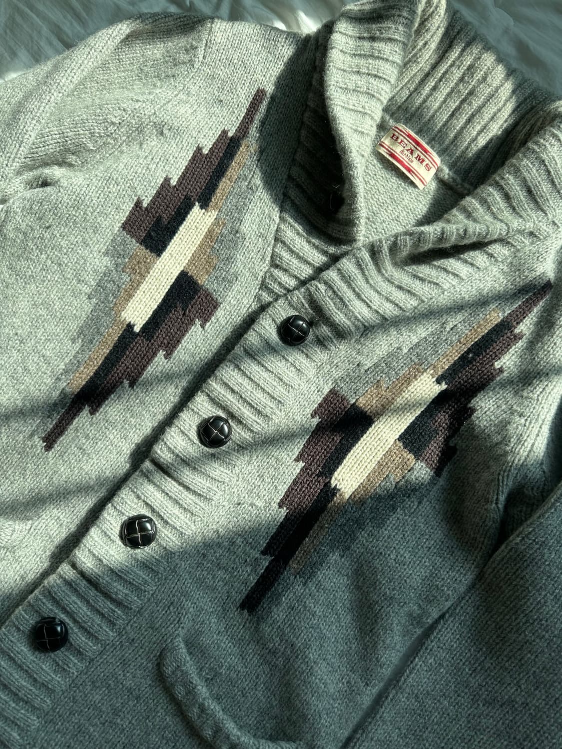 빔즈 나바호 숄 칼라 가디건 상품이미지2