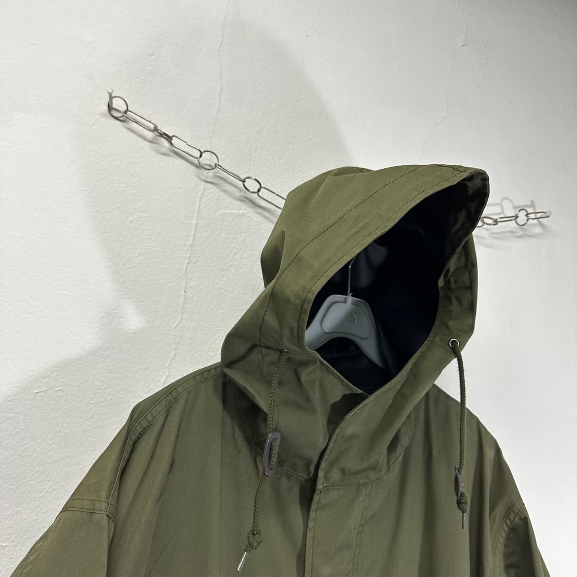 L 유니클로 블록테크 카키 M65 피쉬테일 야상자켓 상품이미지3