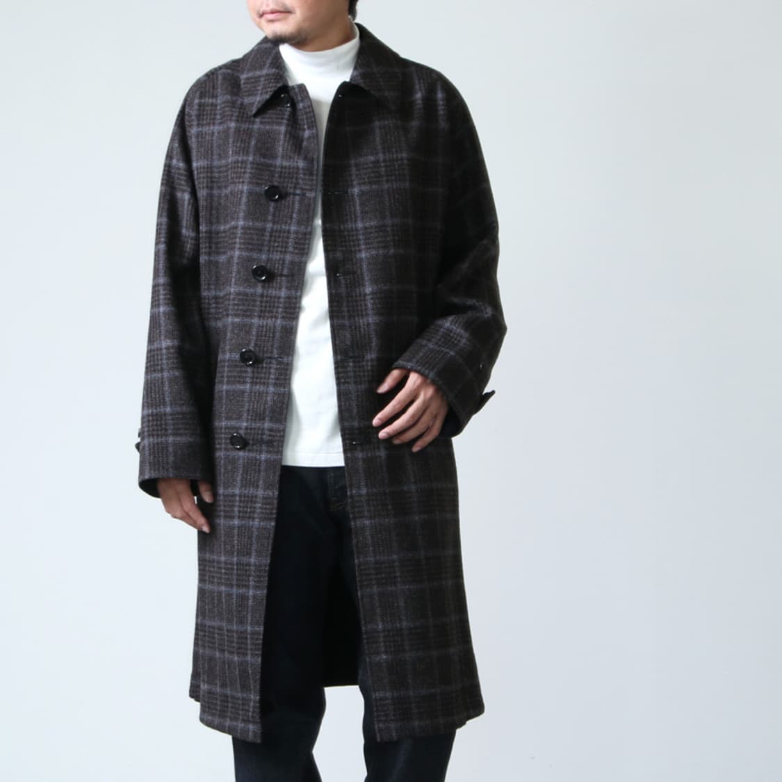 아나토미카 싱글래글런 2 리버서블 코트 48사이즈 블랙 상품이미지4