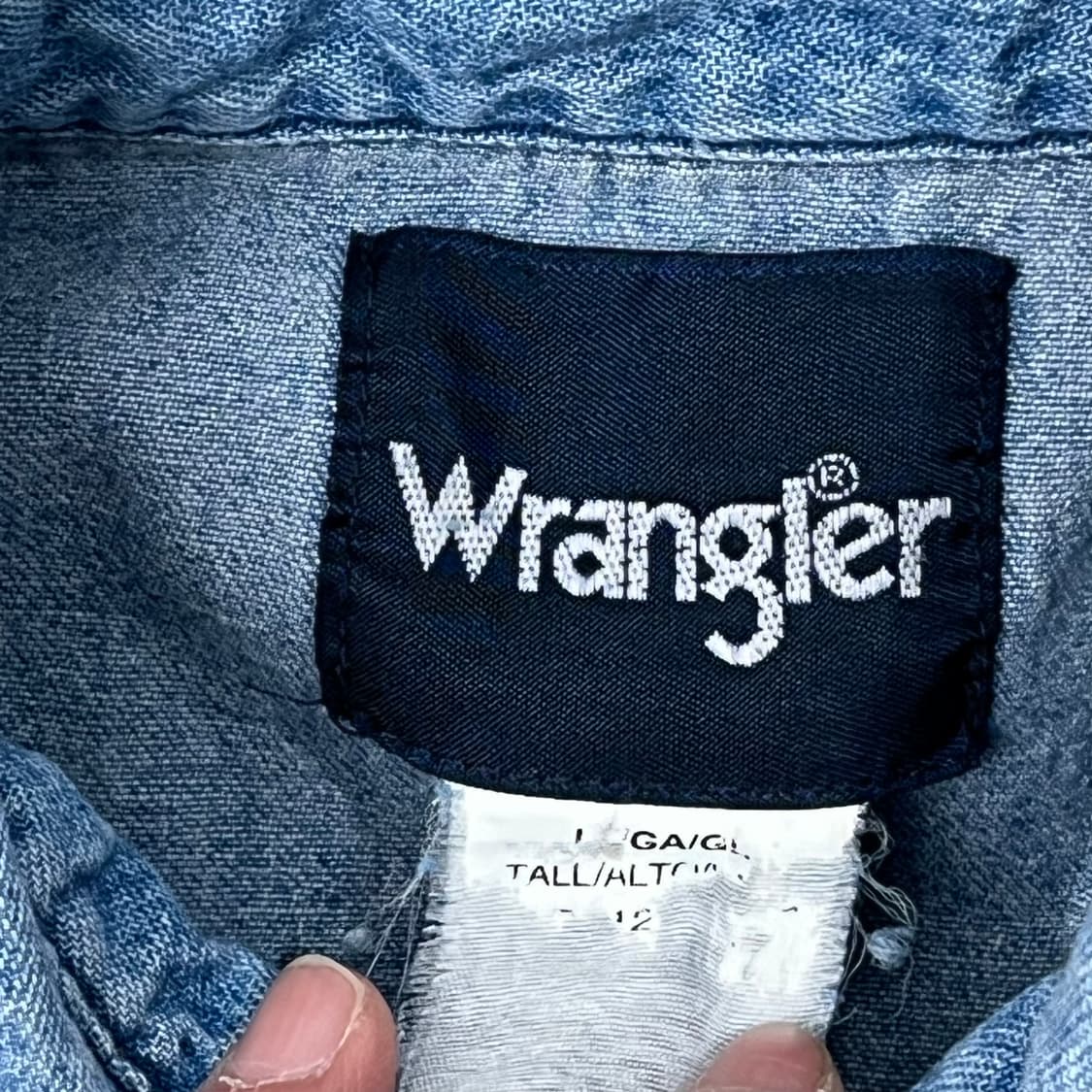 랭글러 워크 데님셔츠 s08971 상품이미지6