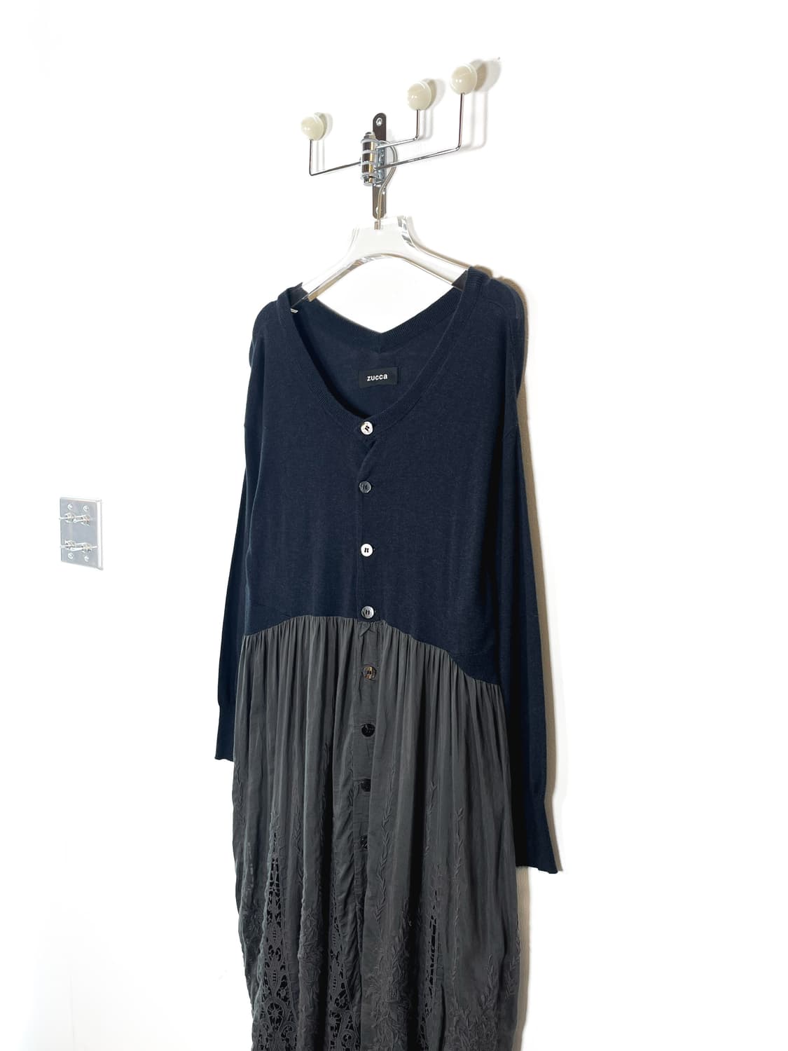 주카 실크 블렌드 레이스 가디건 원피스 상품이미지4