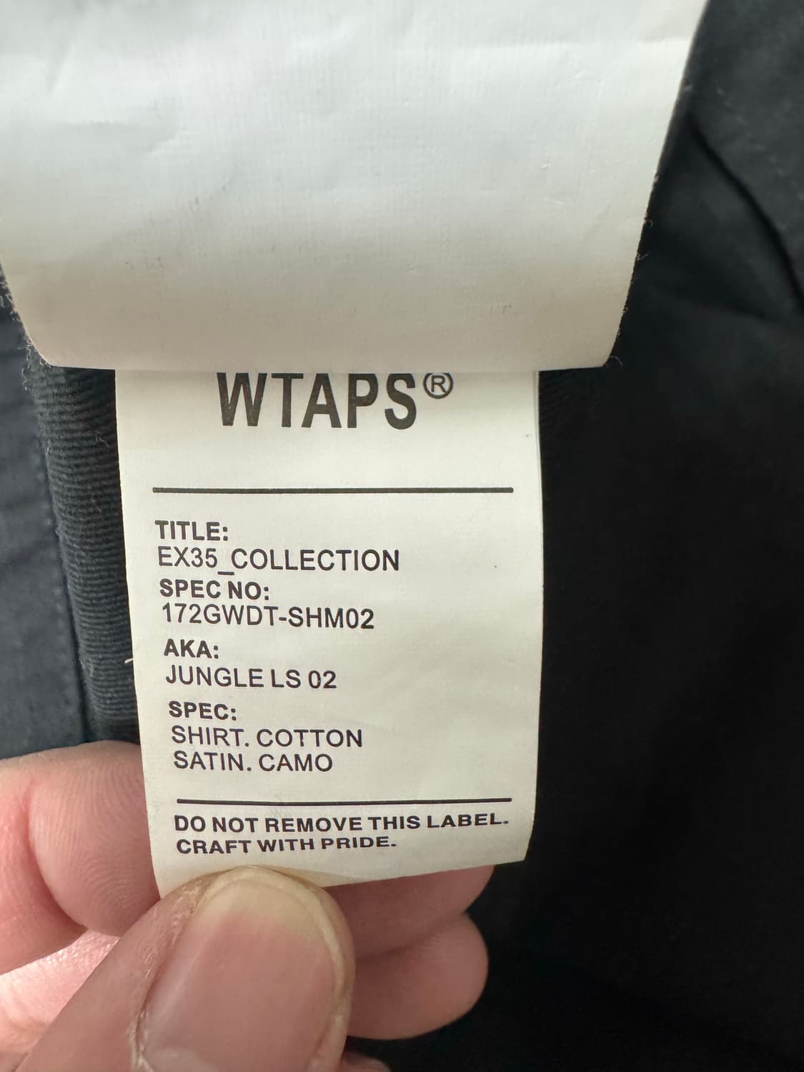 17 Wtaps 더블탭스 정글 셔츠 M 상품이미지3
