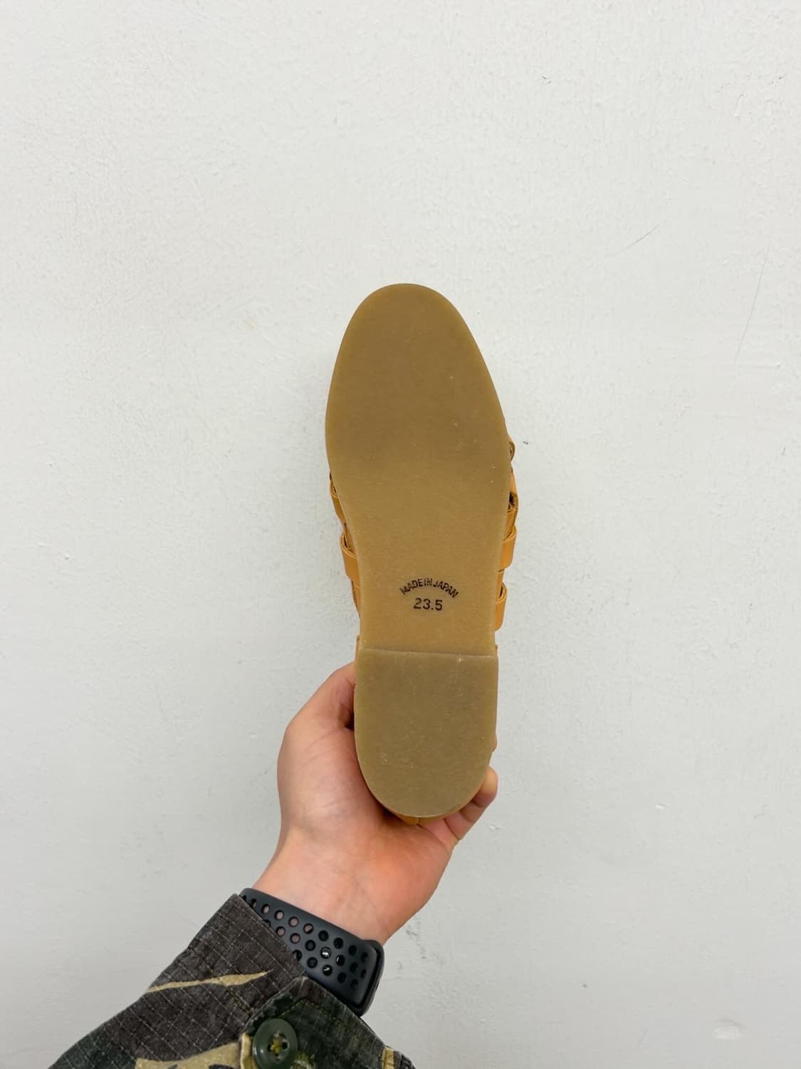 JPN Carissimo alte 카리시모 알테 우븐 가죽 샌들 235 상품이미지5