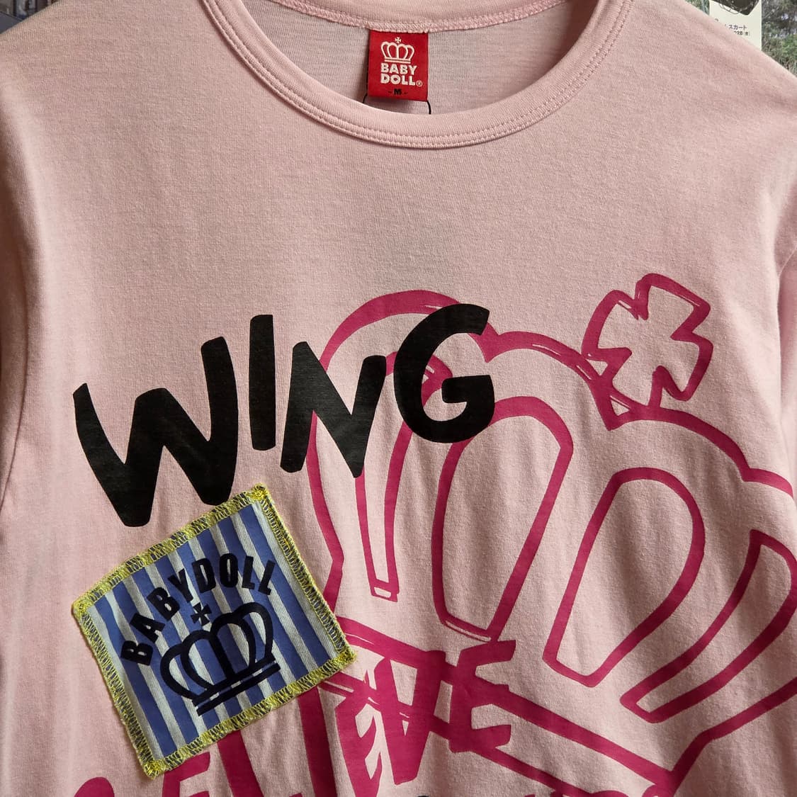 JPN 베이비돌 프린팅 핑크 롱슬리브 상품이미지2