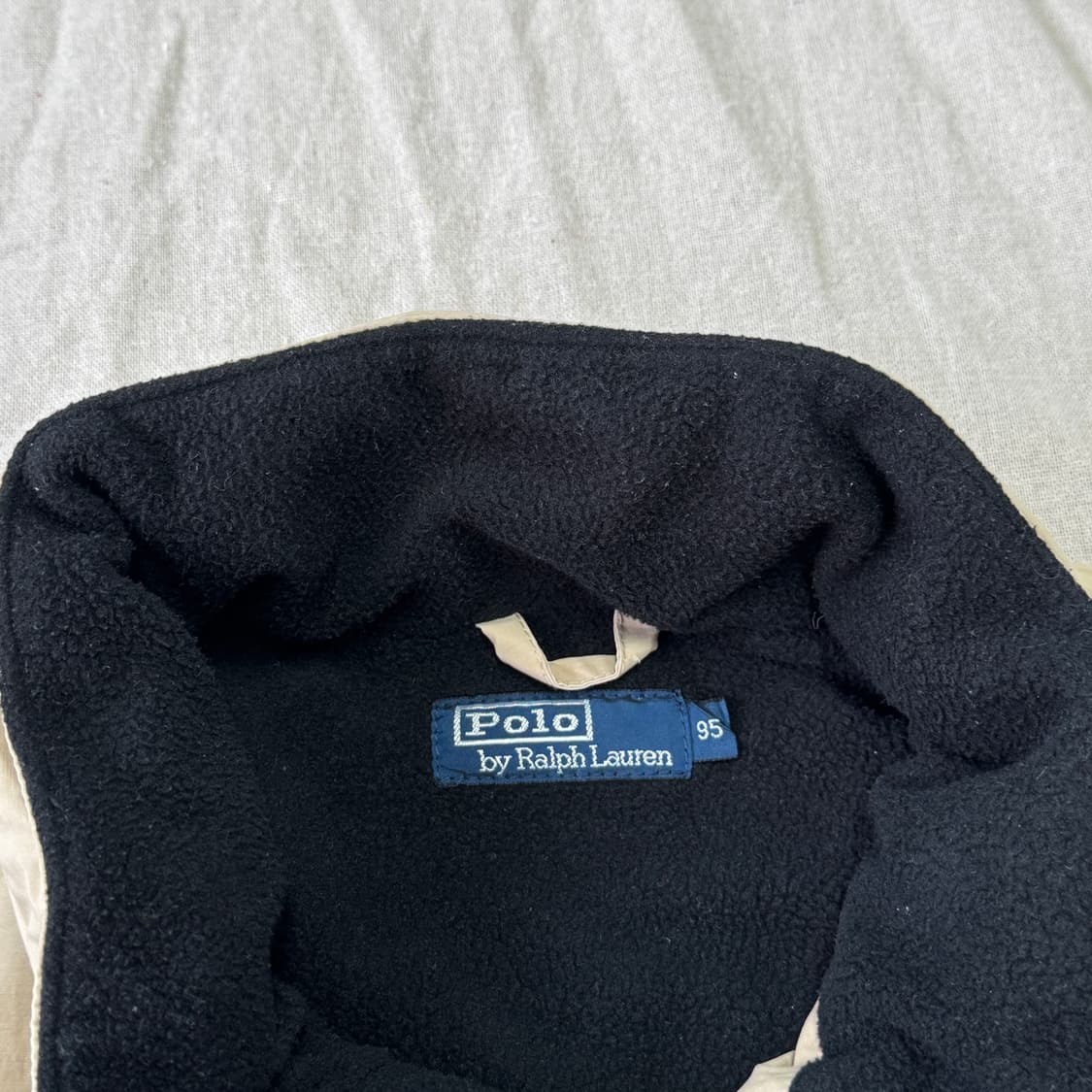 폴로랄프로렌 빈티지 베이지 누빔 자켓 95(100~) 상품이미지6