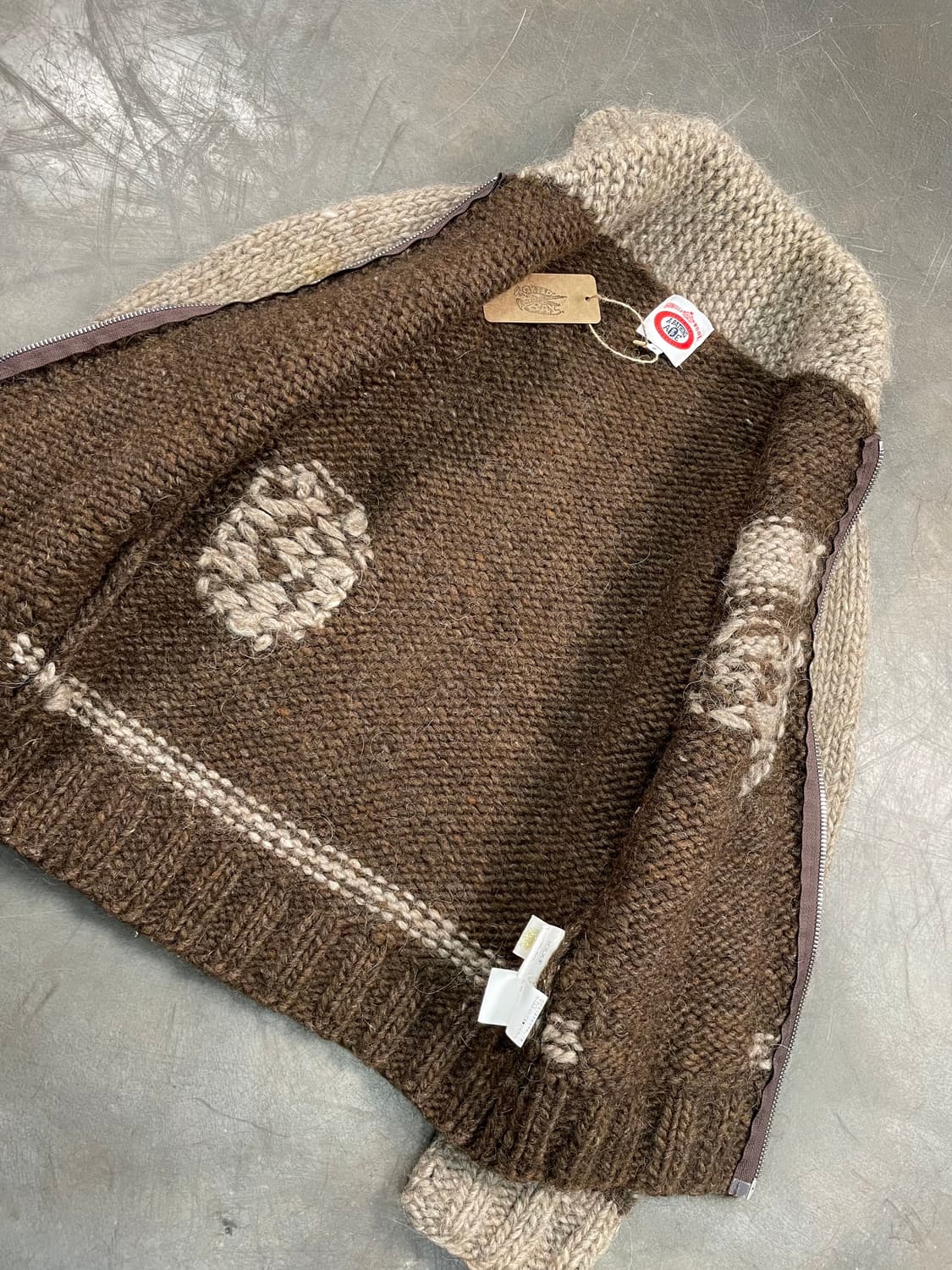 00s 베이프 코위찬 니트집업 상품이미지5