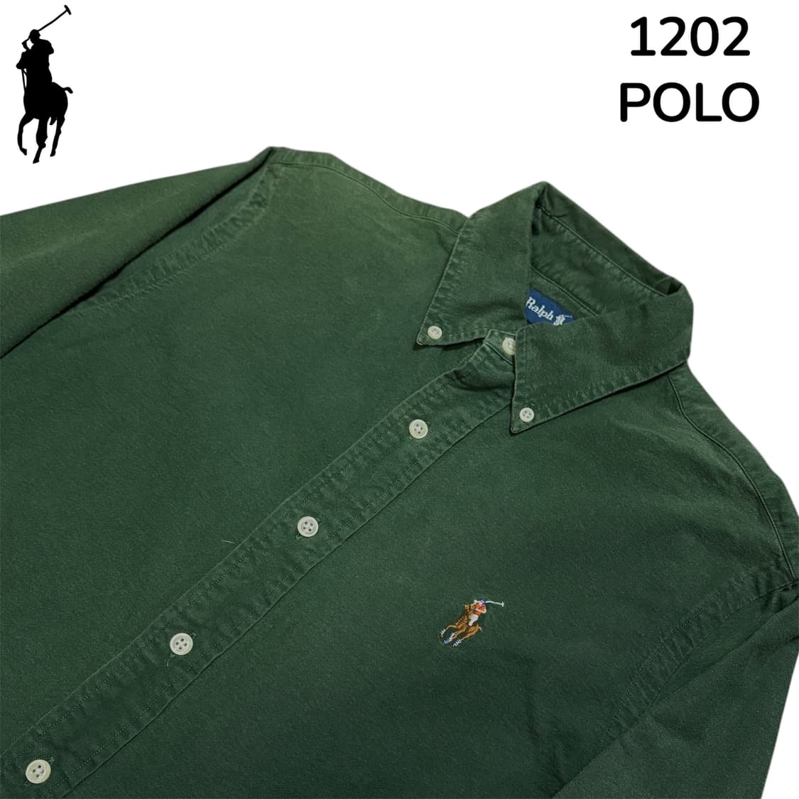 폴로랄프로렌 커스텀핏 그린 셔츠 S 상품이미지4