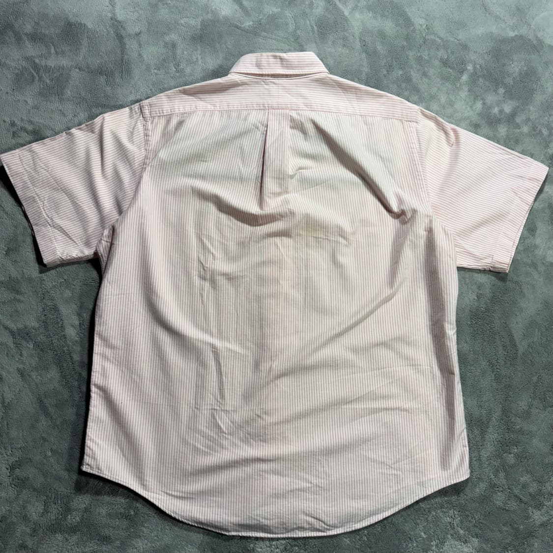 90s 폴로랄프로렌 두산생산 블레이크핏 핑크 반팔 셔츠 상품이미지2