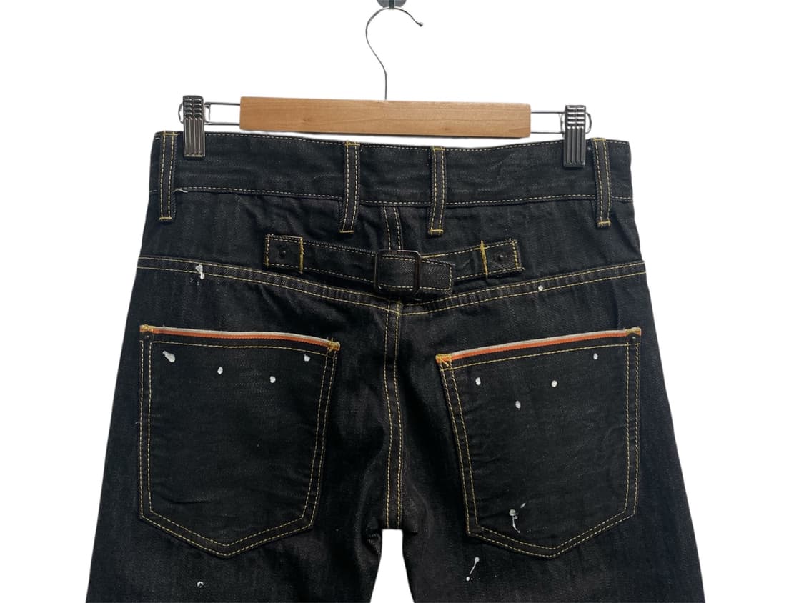 디스퀘어드2 페인팅 벨티드 데님팬츠-44사이즈 상품이미지3