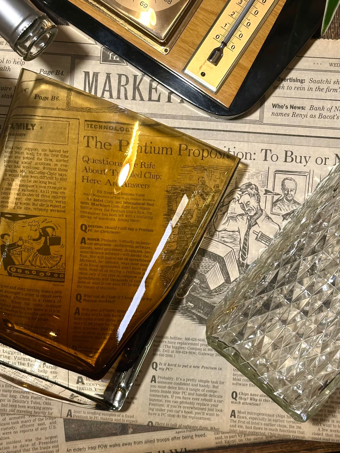 Polish vintage Krosno oval amber vase 상품이미지1