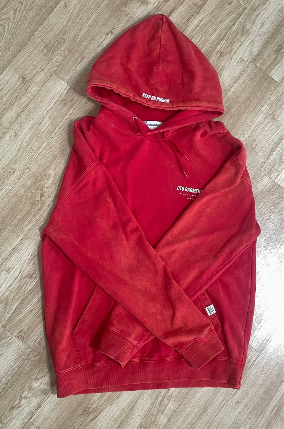 QT8 GARMENTS 워싱 후드티 상품이미지1