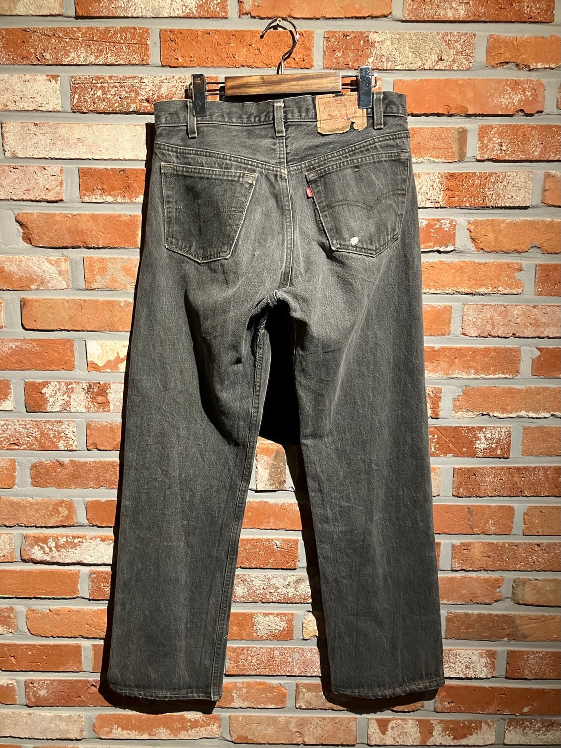 80s USA 빈티지 리바이스 501 블랙 데님 팬츠 상품이미지5