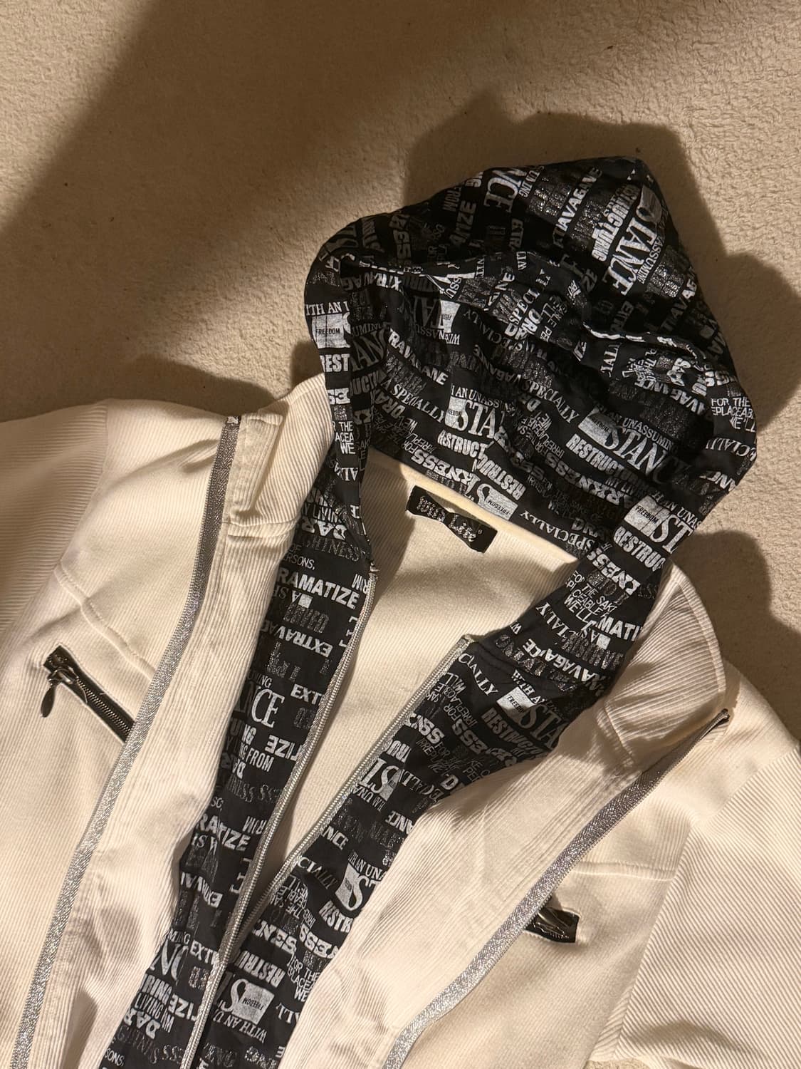 일본 빈티지후드반팔자켓 상품이미지2