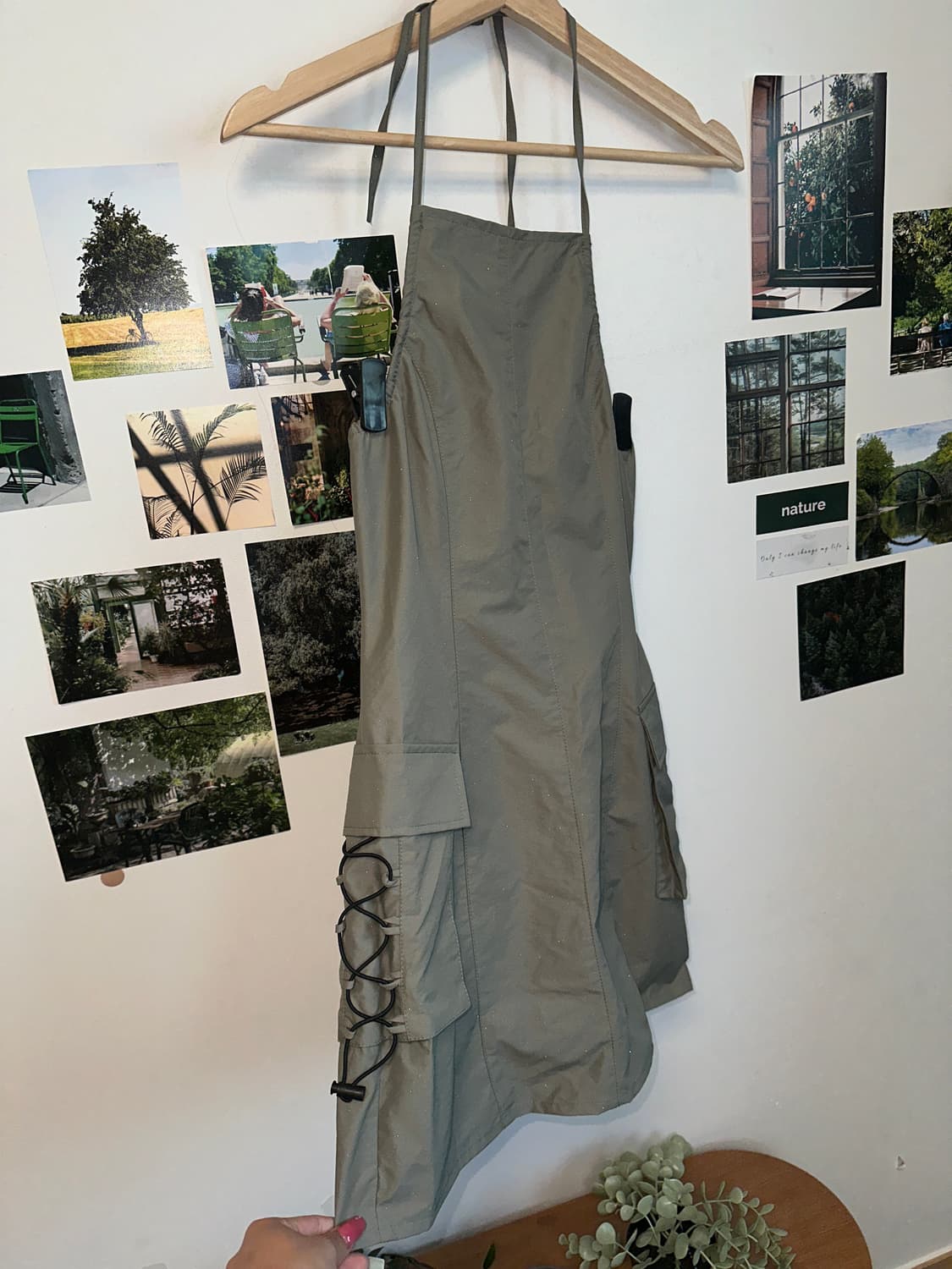 Gray glitter halter mini ops 상품이미지5