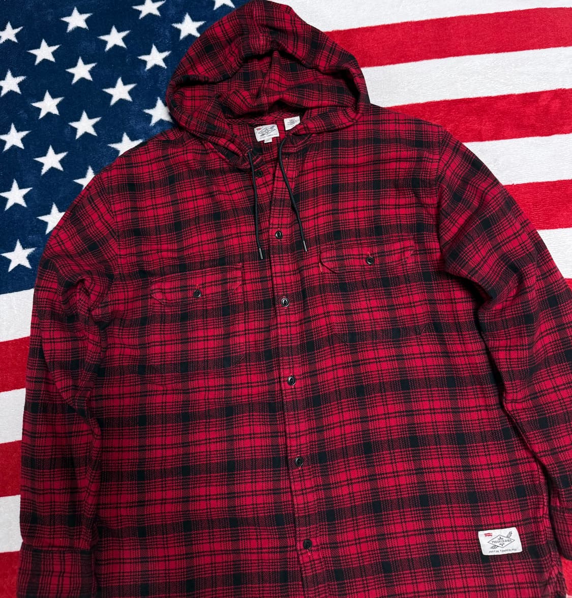 리바이스 버팔로체크 플란넬 후디셔츠자켓Levis flannel shirt 상품이미지4