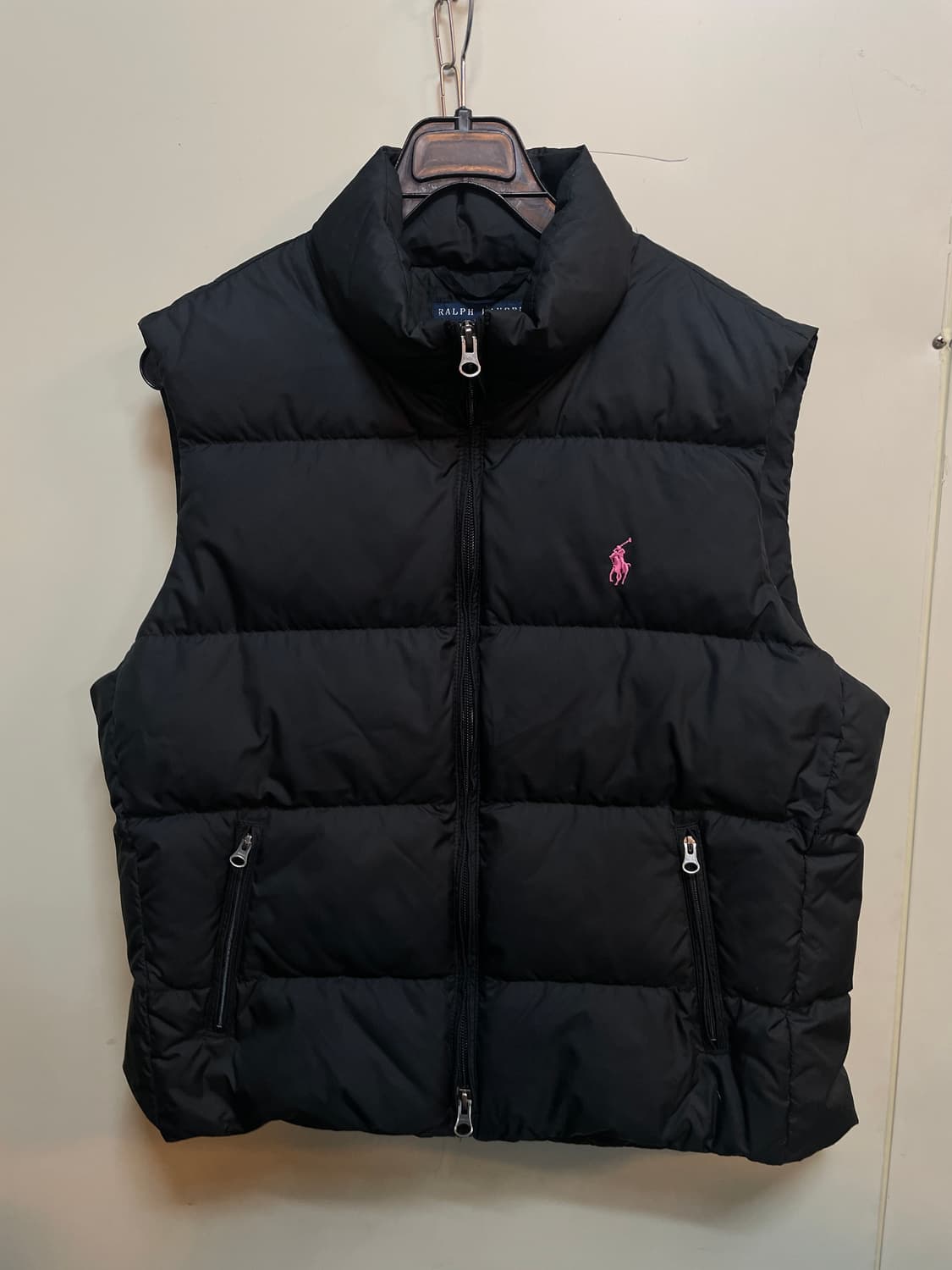 폴로 랄프로렌 핑크로고 패딩 조끼 상품이미지1