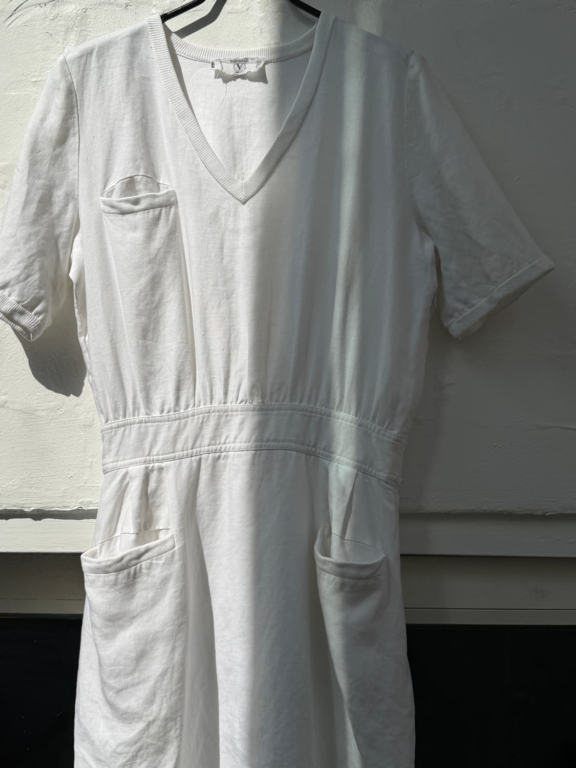Valentino 발렌티노 코튼 화이트 반팔 드레스 44 상품이미지3