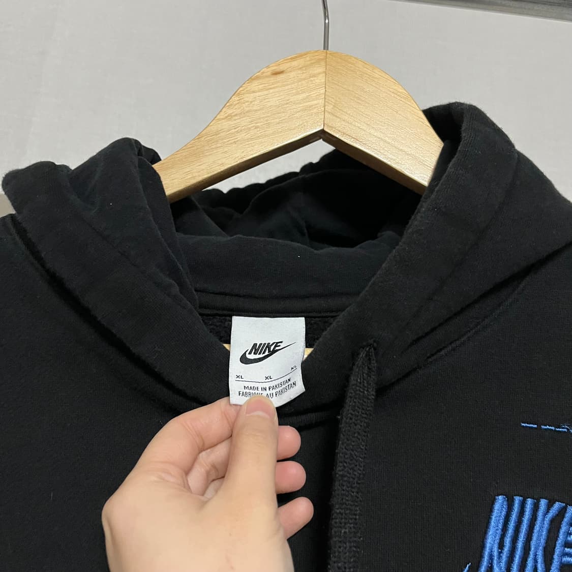 나이키 블랙 후드티 XL 상품이미지2